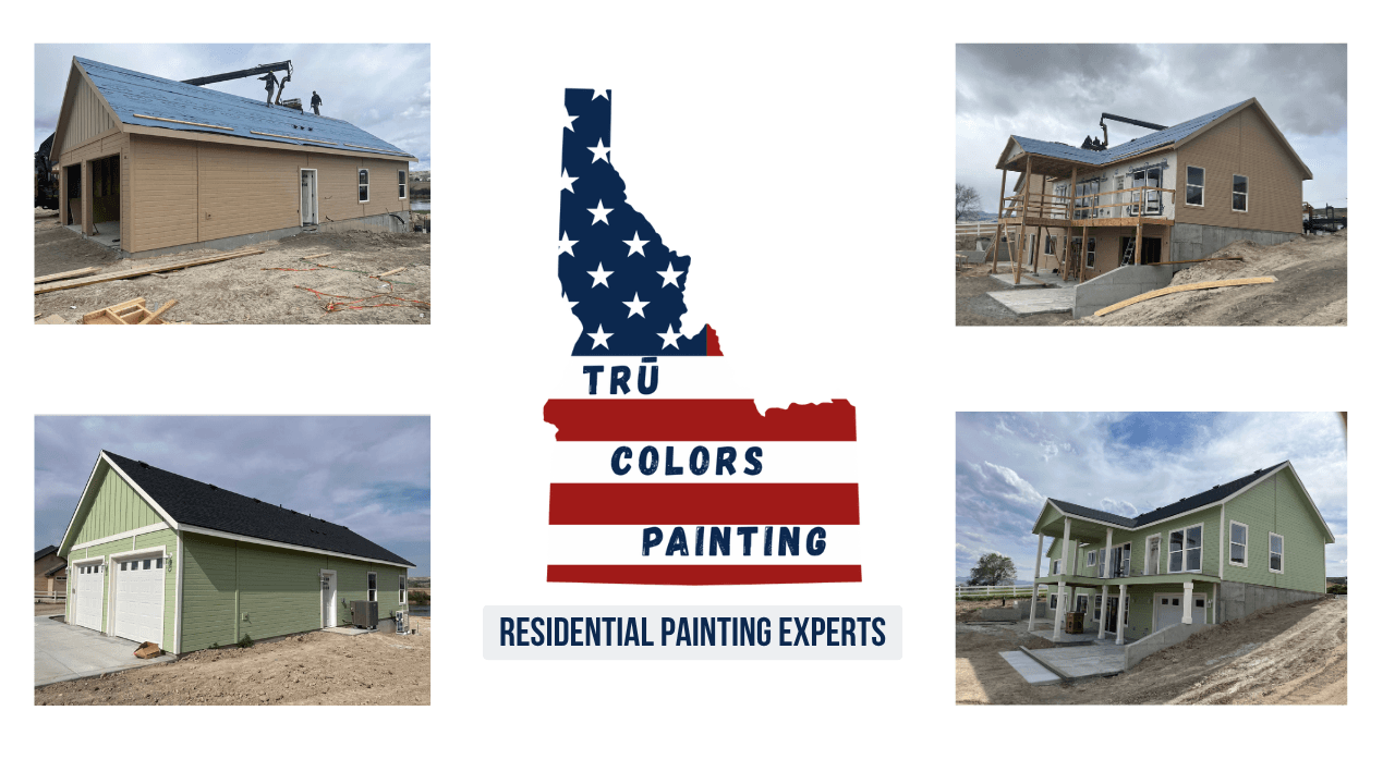 Crew prepping an Idaho home exterior